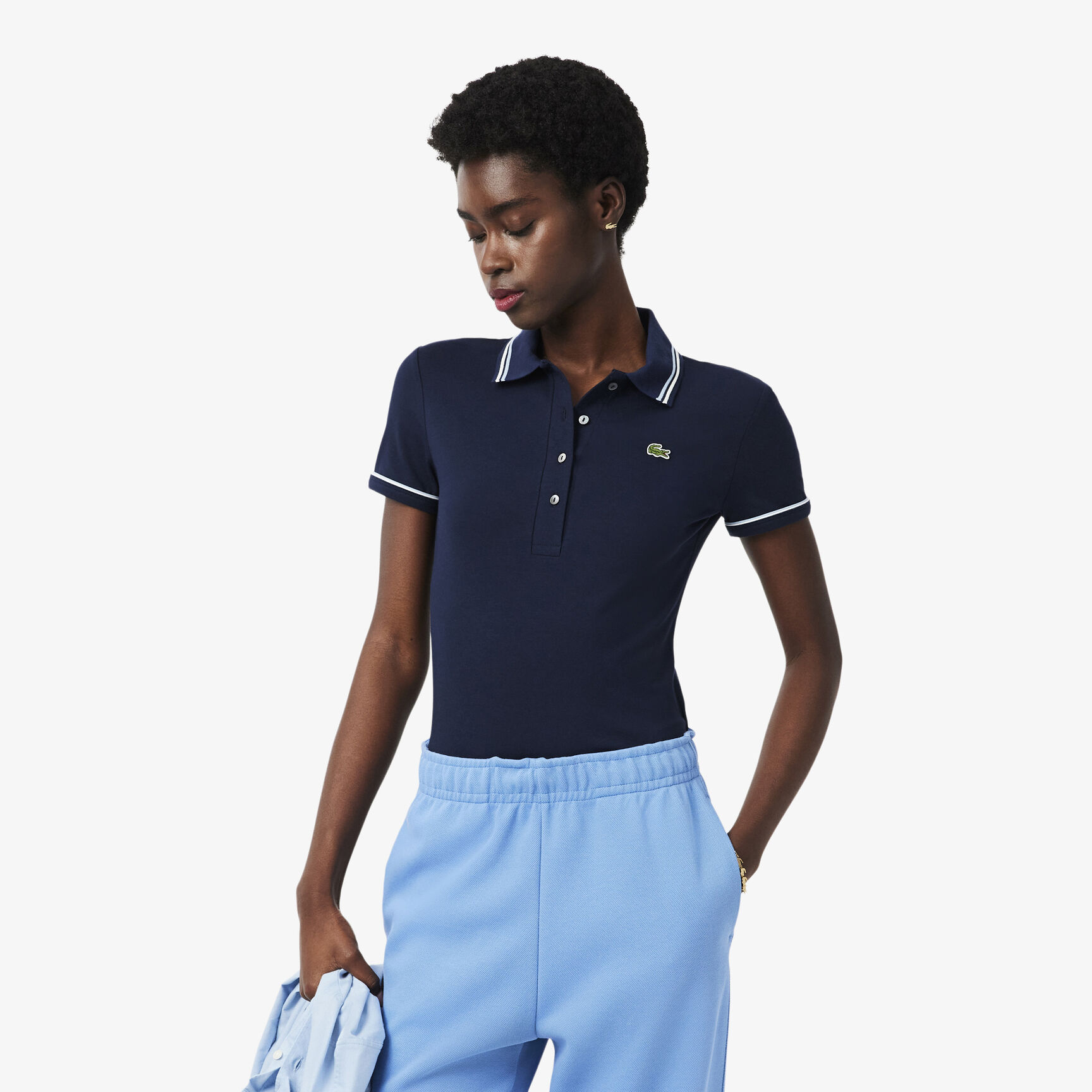 L.12.D Slim Fit Trim Detail Polo Shirt