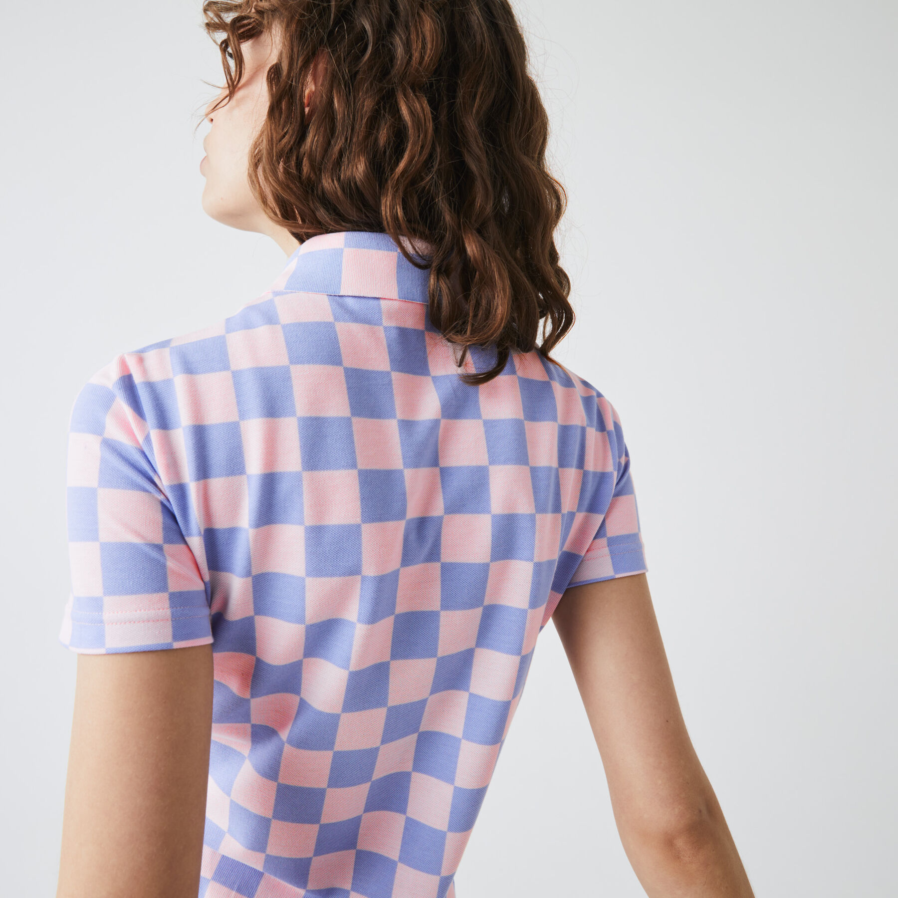 Women’s Lacoste LIVE Checkerboard Pattern Cotton Piqué Polo Dress women s lacoste live checkerboard pattern cotton piqu polo dress