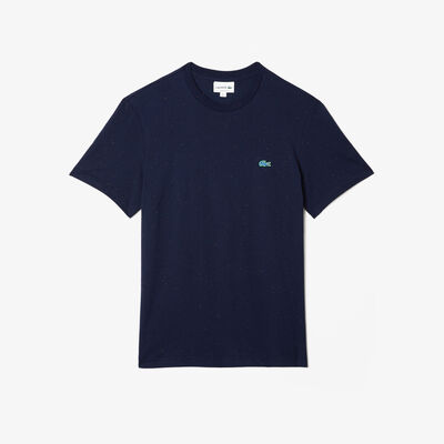 Men's Regular Fit Speckled Print Cotton Jersey T-shirt