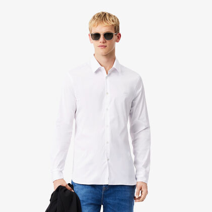 Slim Fit Stretch Poplin Shirt