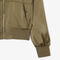 lacoste oversized embroidered signature satin bomber jacket