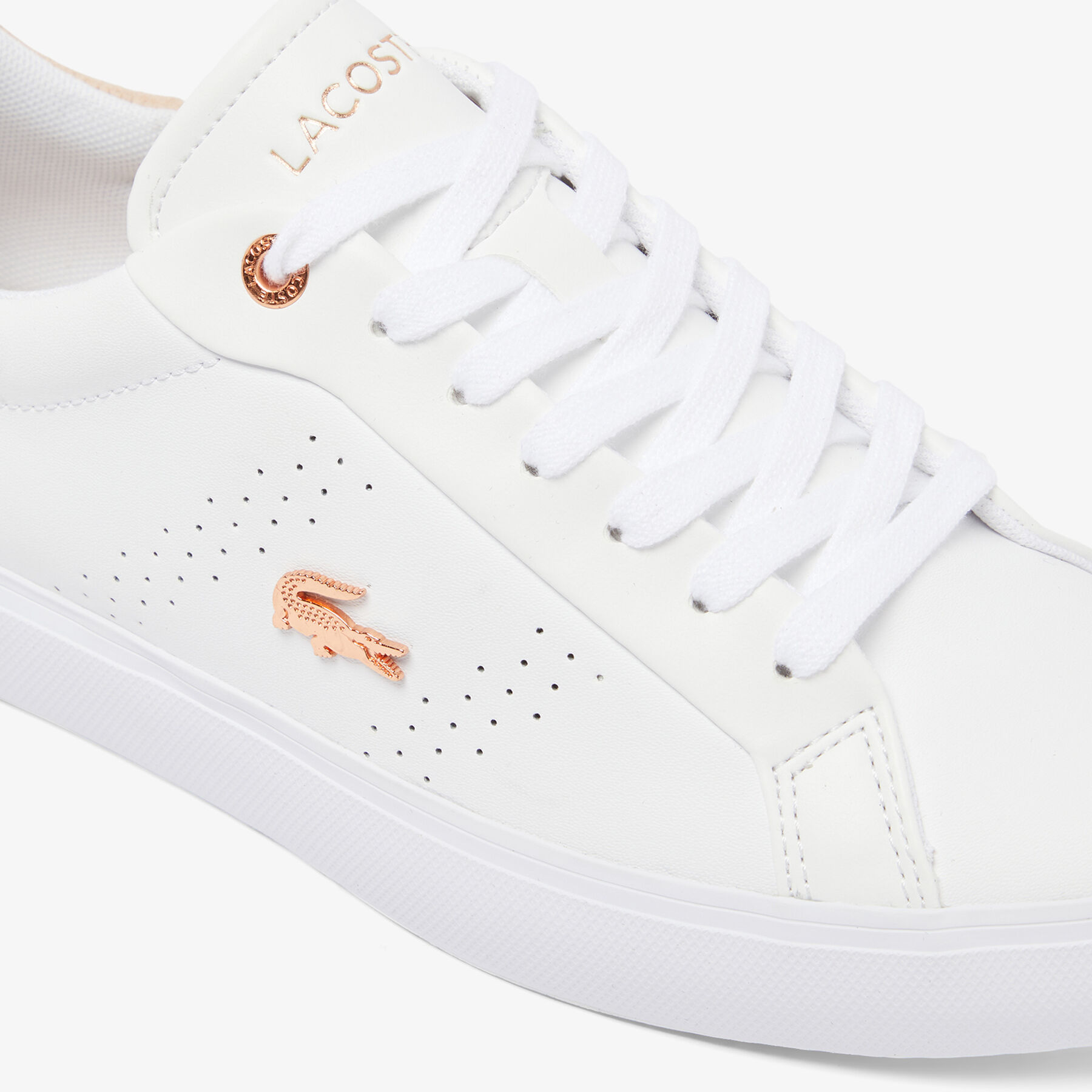 نسائي باوركورت 2.0 جلد سنيكرز Women's Powercourt 2.0 Leather Sneakers - 48SFA0003-1Y9