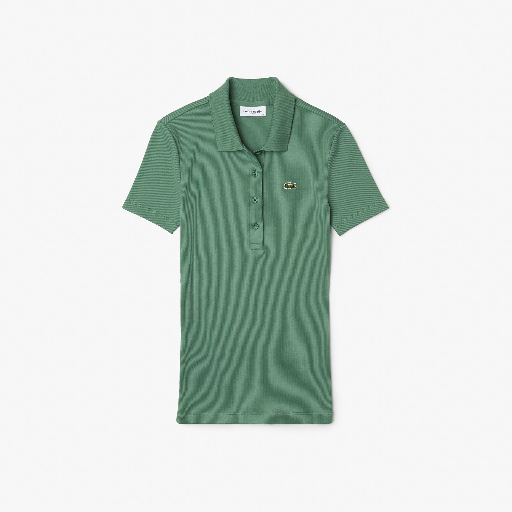 Slim Fit L.12.D Ribbed Cotton Polo Shirt Slim Fit L.12.D Ribbed Cotton Polo Shirt