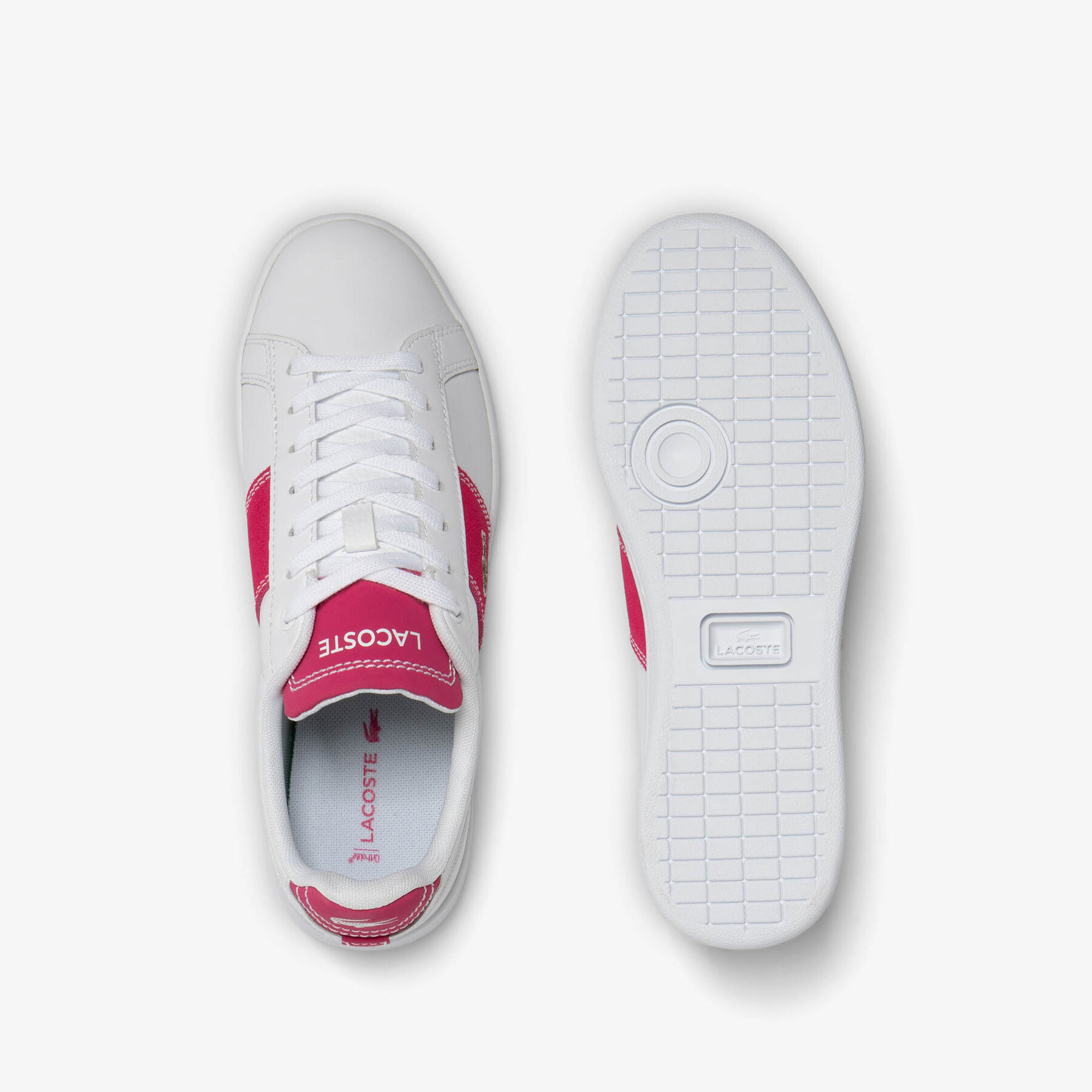 Women's Carnaby Pro CGR Bar Contrast Leather Trainers lacoste women s carnaby pro cgr bar contrast leather trainers