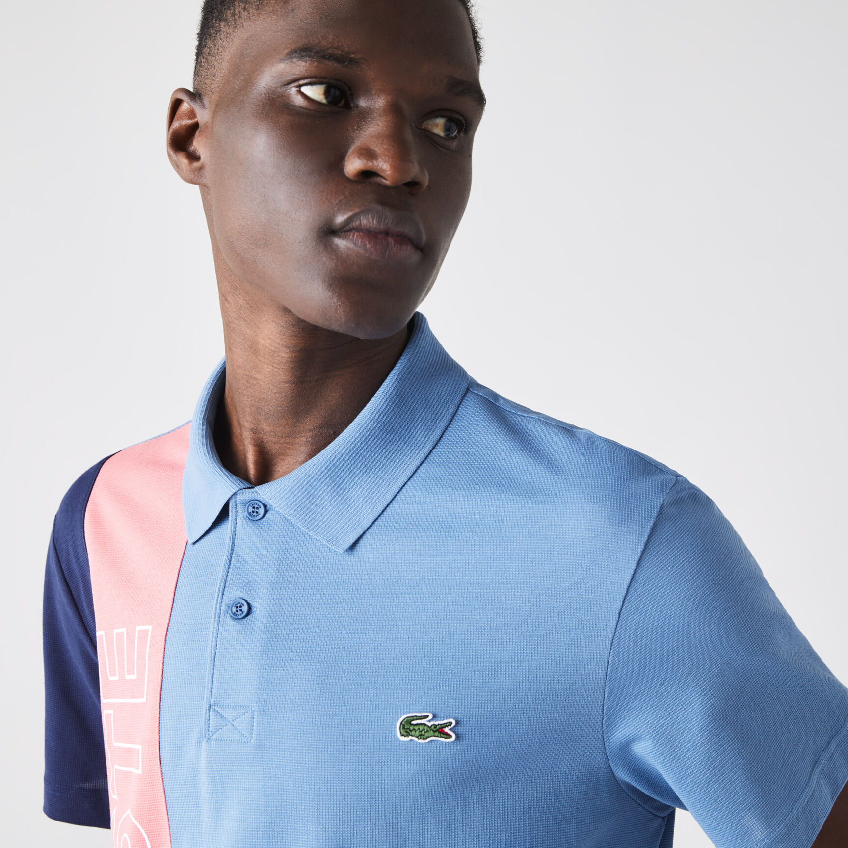 Men&rsquo;s Lacoste Regular Fit Colourblock Ultra-Lightweight Knit Polo Shirt