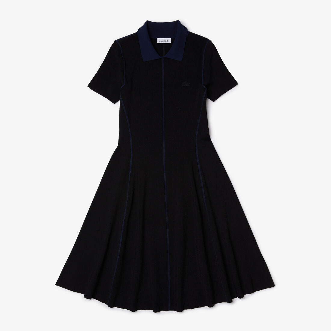 Women’s Texturised Knit Polo Skater Dress Women’s Texturised Knit Polo Skater Dress