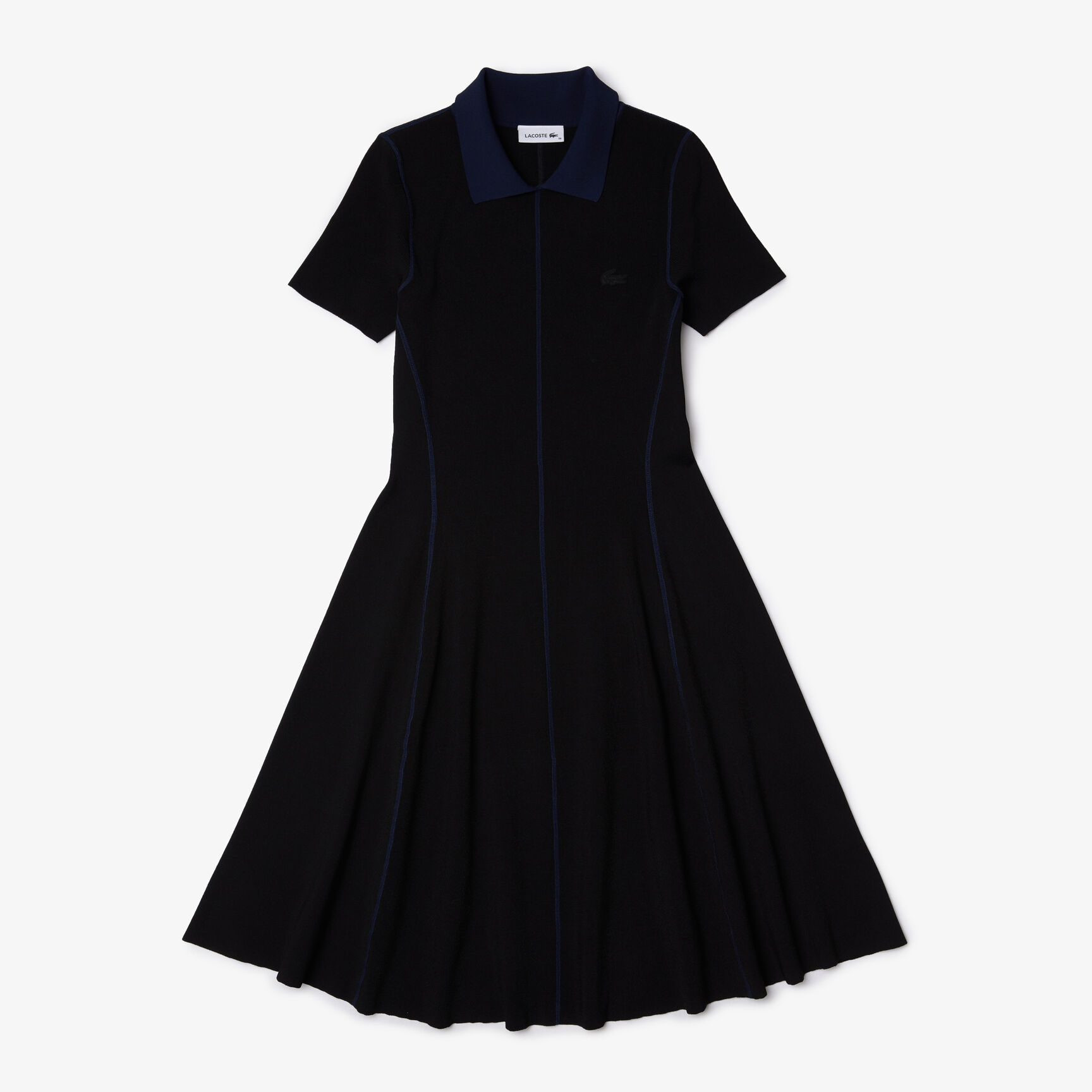 Women’s Texturised Knit Polo Skater Dress Women’s Texturised Knit Polo Skater Dress