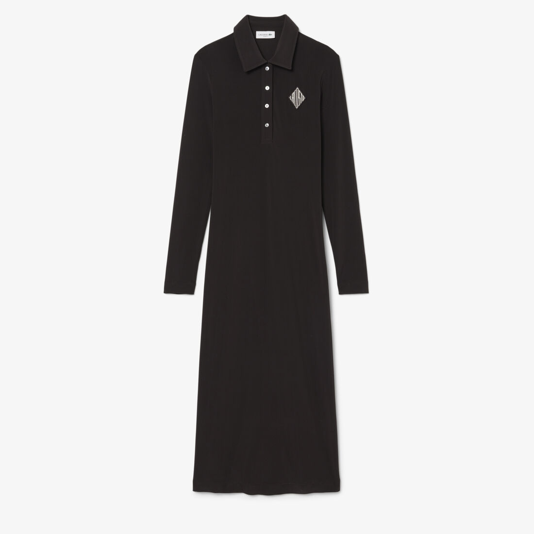 فستان بولو ضيق مزين بشعار الماركة فستان بولو ضيق مزين بشعار الماركة