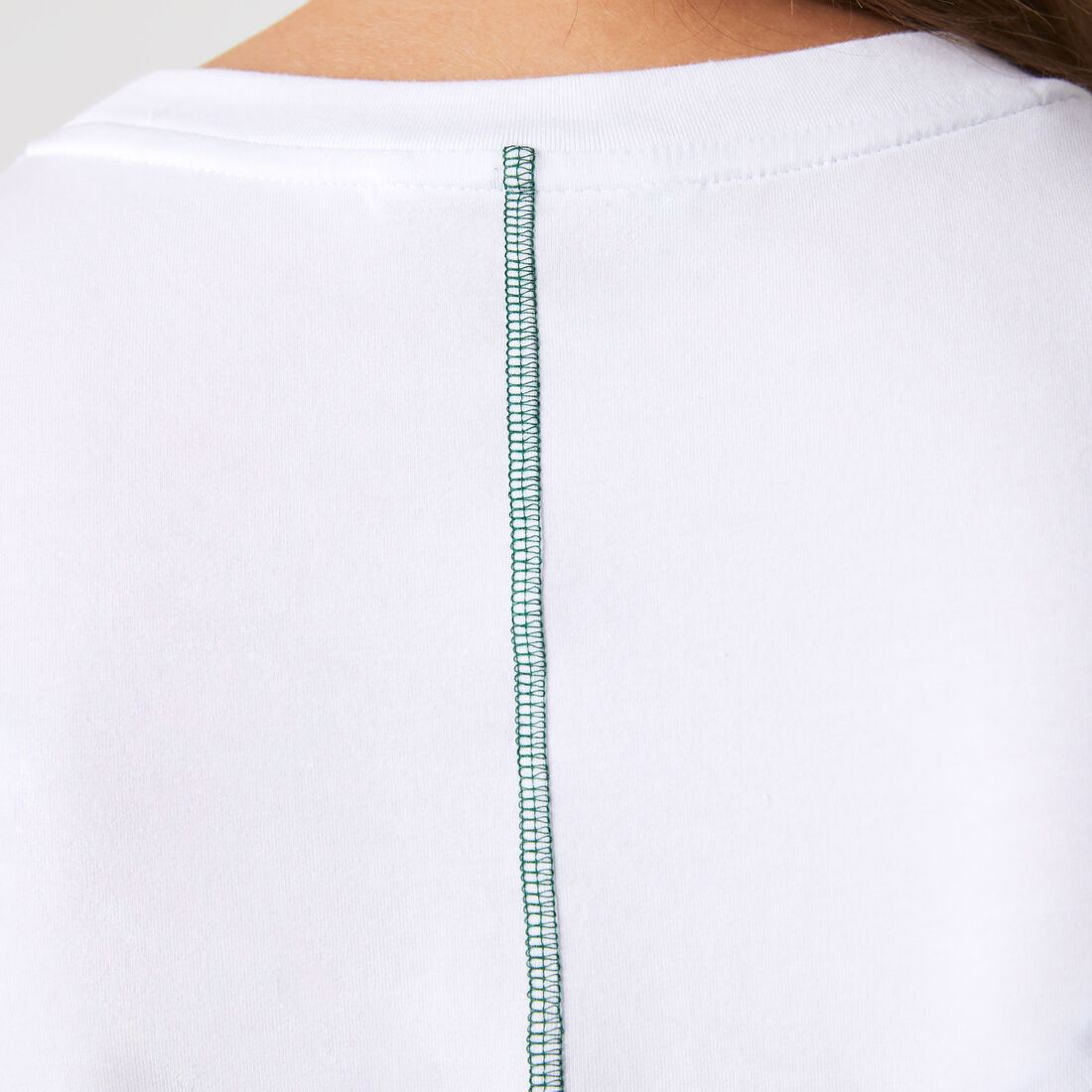 تيشيرت من مزيج قطن بفتحة رقبة مستديرة للنساء تيشيرت من مزيج قطن بفتحة رقبة مستديرة للنساء