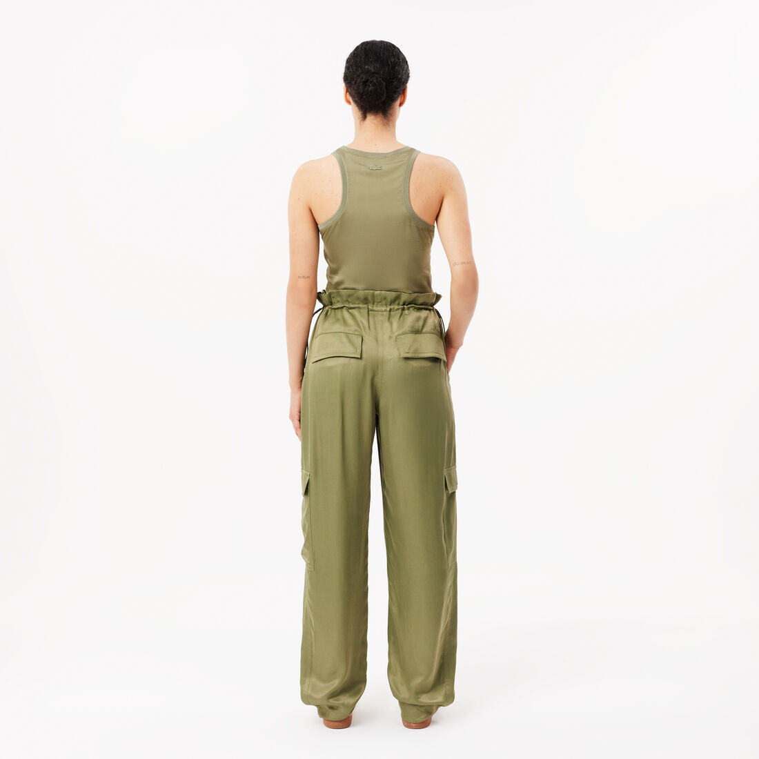 Oversized Satin Cargo Pants Oversized Satin Cargo Pants