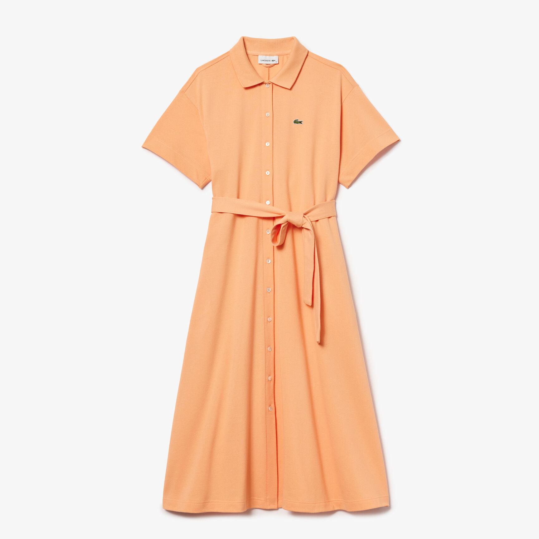 Women's Lacoste Belted Pique Polo Dress