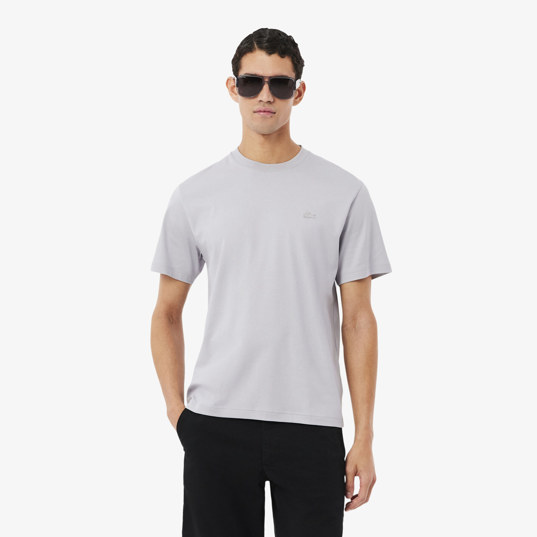 Embroidered Signature T-shirt lacoste embroidered signature t shirt