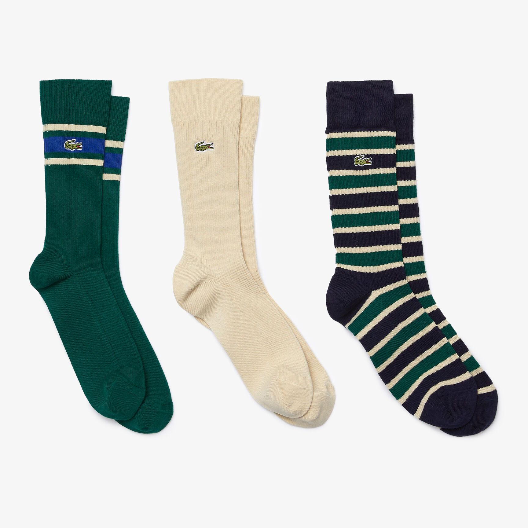 Men’s Heritage Ribbed Cotton Sock Three-Pack Men’s Heritage Ribbed Cotton Sock Three-Pack