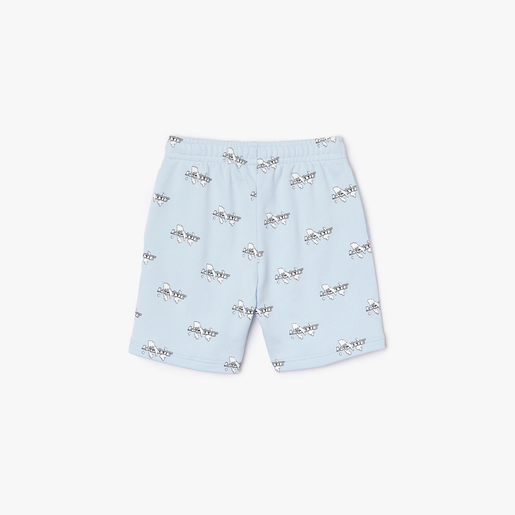 Boys' Lacoste Shorts in Printed Organic Cotton Flannel boys lacoste shorts in printed organic cotton flannel