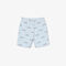 Boys' Lacoste Shorts in Printed Organic Cotton Flannel boys lacoste shorts in printed organic cotton flannel