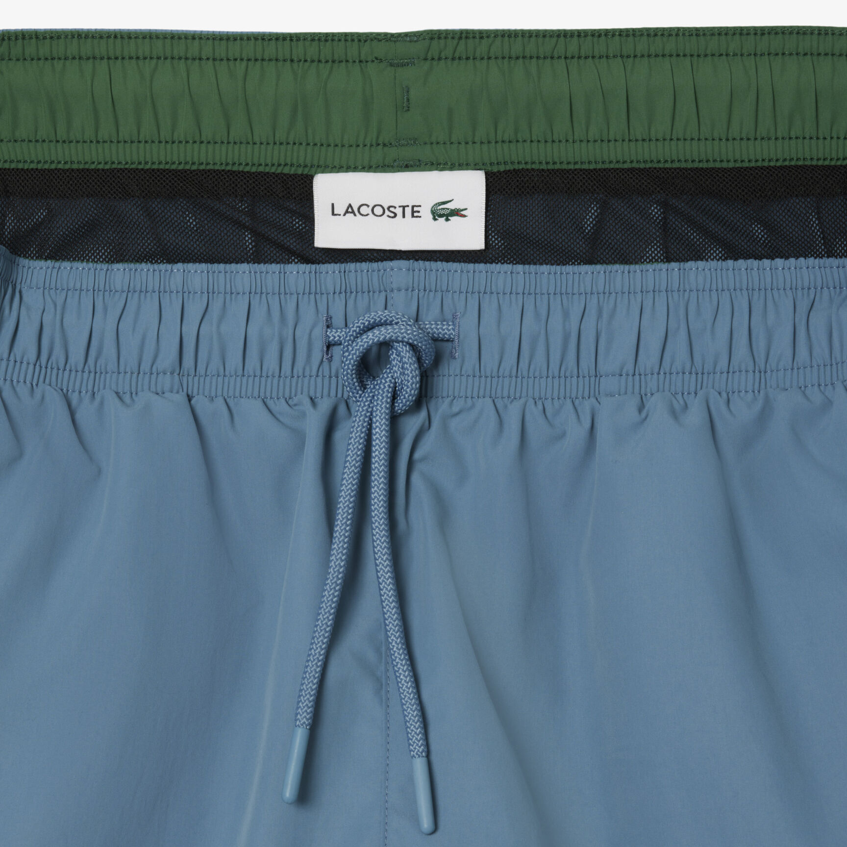 Mid Length Monochrome Swim Trunks