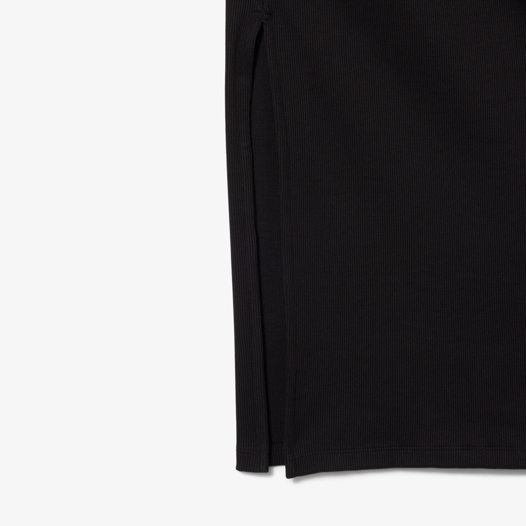 Slim Fit Ribbed Cotton Polo Collar Dress - EF5297-00-031
