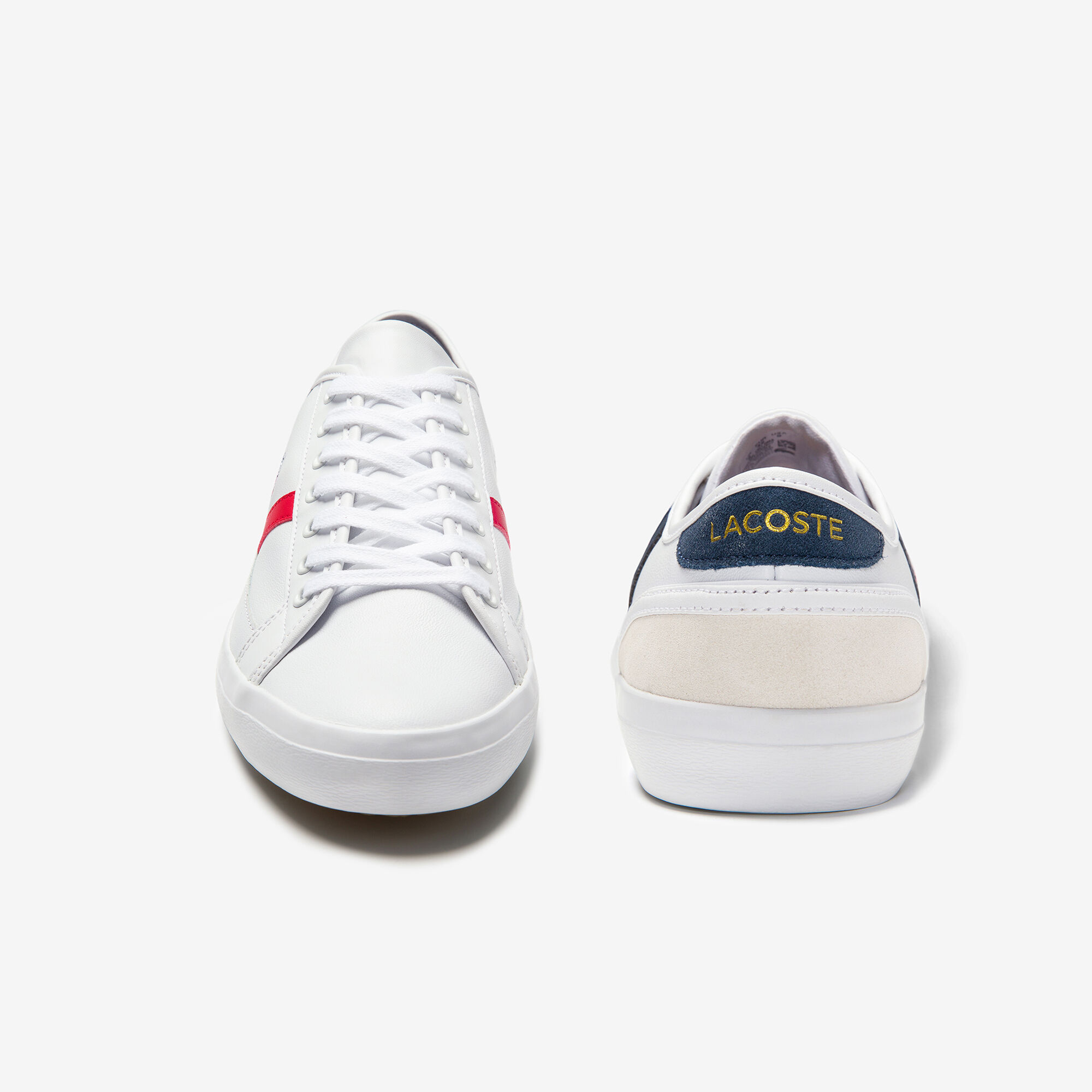 Buy Men s Sideline Leather Tricolore Trainers Lacoste SA