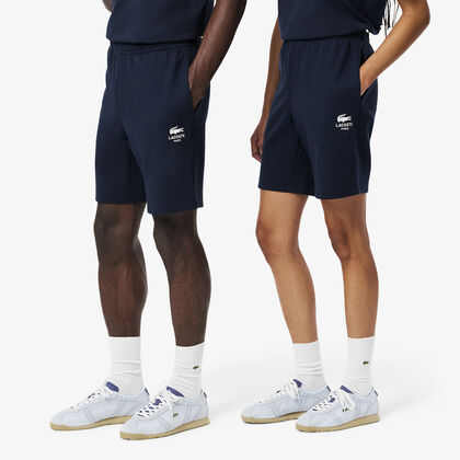 Printed Cotton Fleece Shorts