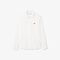 Poplin Shirt with Ribbed Collar