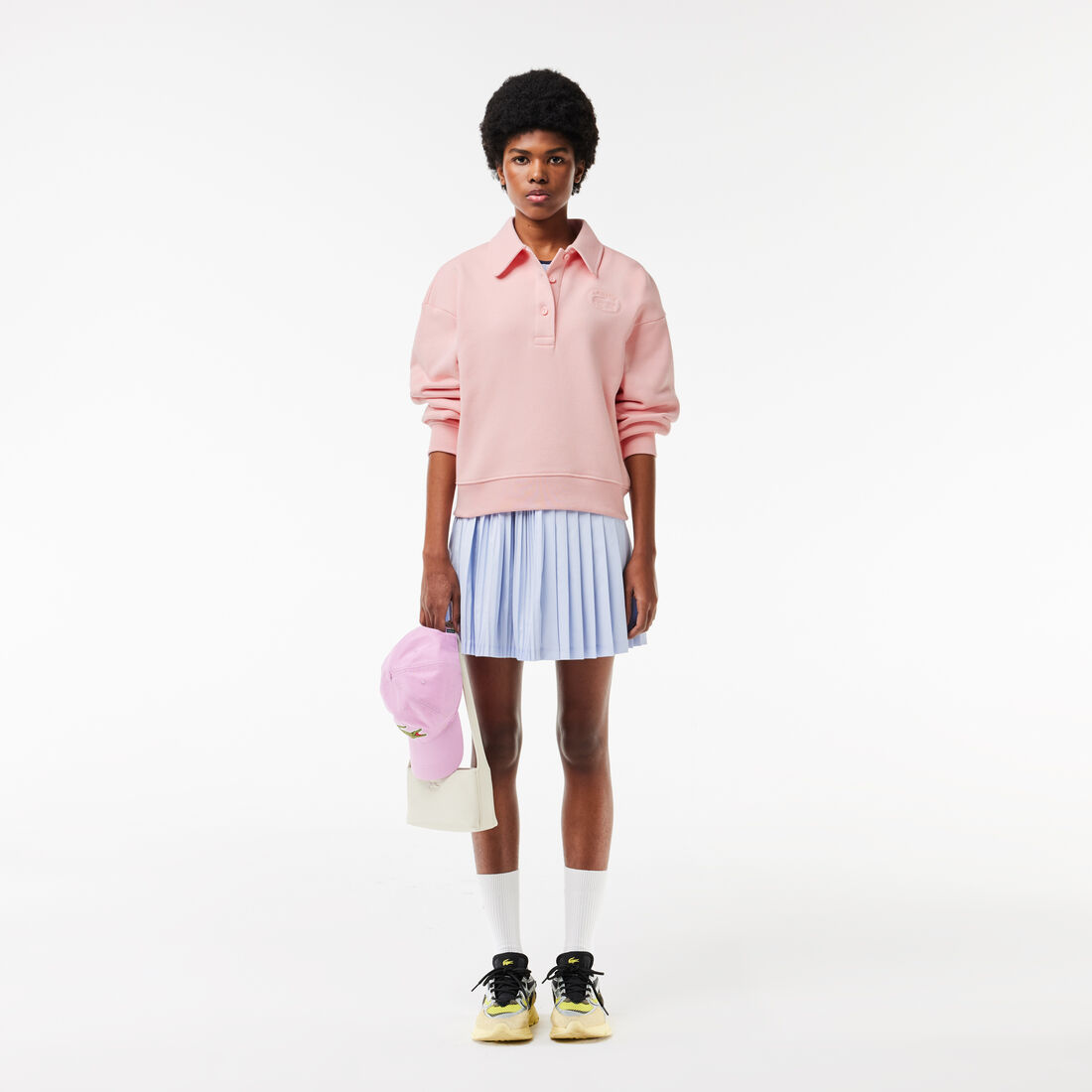 هودي من مزيج قطني بقصّة فضفاضة للنساء هودي من مزيج قطني بقصّة فضفاضة للنساء