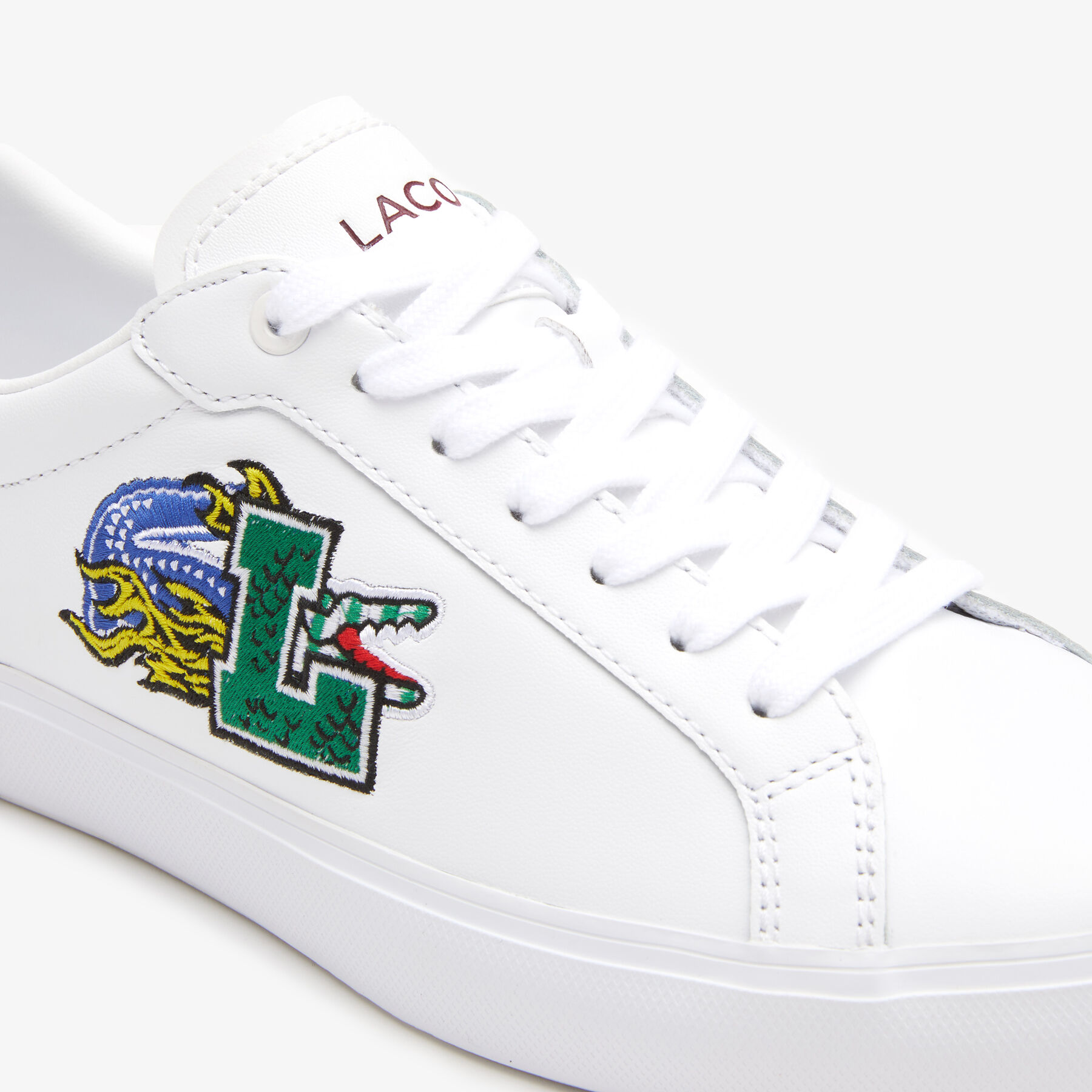 women s lacoste powercourt leather sneakers