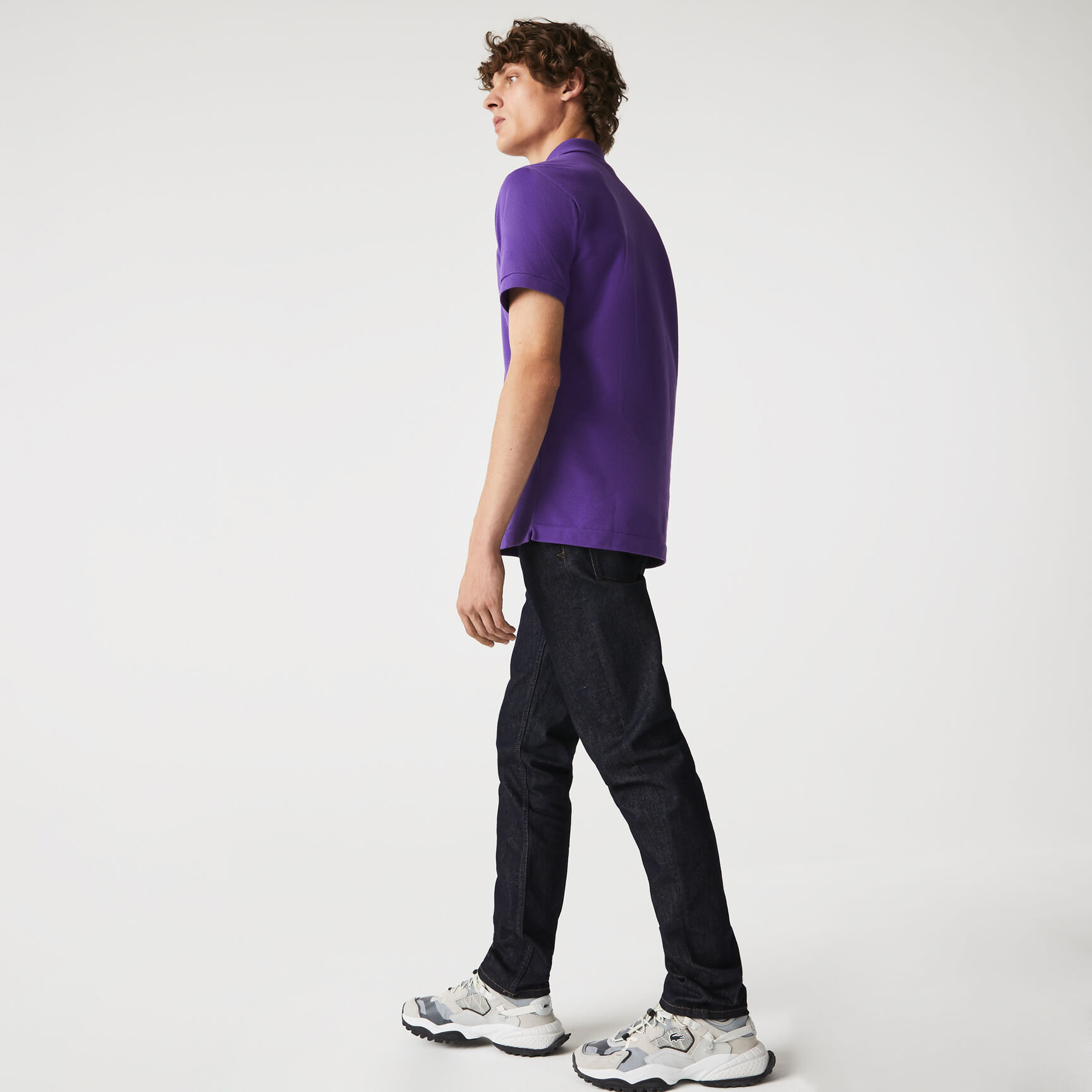 بنطال جينز بقصة ضيقة من الدنيم المرن مع 5 جيوب للرجال بنطال جينز بقصة ضيقة من الدنيم المرن مع 5 جيوب للرجال