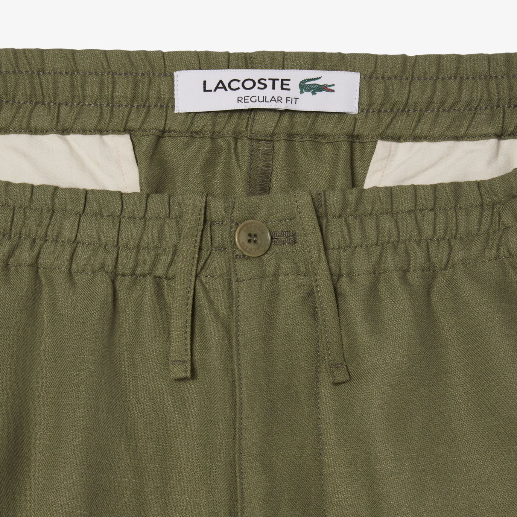 بنطال من الكتان ذو قصة عادية