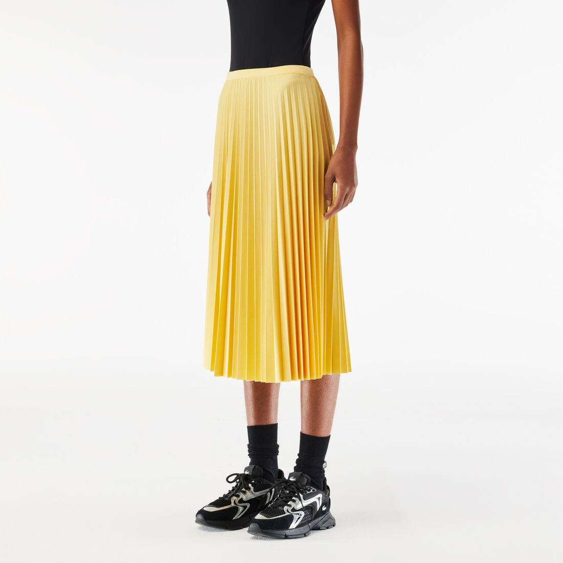 Women's Elasticised Waist Flowing Pleated Skirt Women's Elasticised Waist Flowing Pleated Skirt