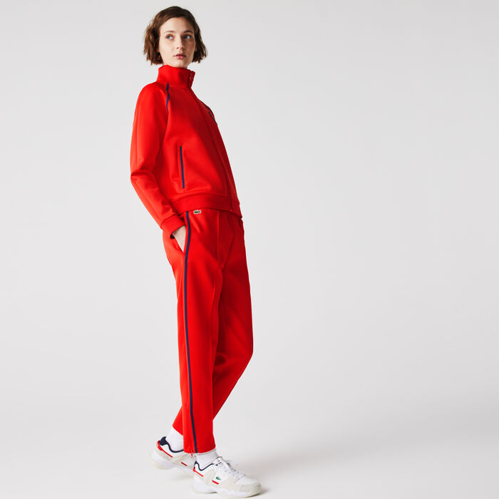 Buy Women's Straight Contrast Tracksuit Pants | Lacoste SA
