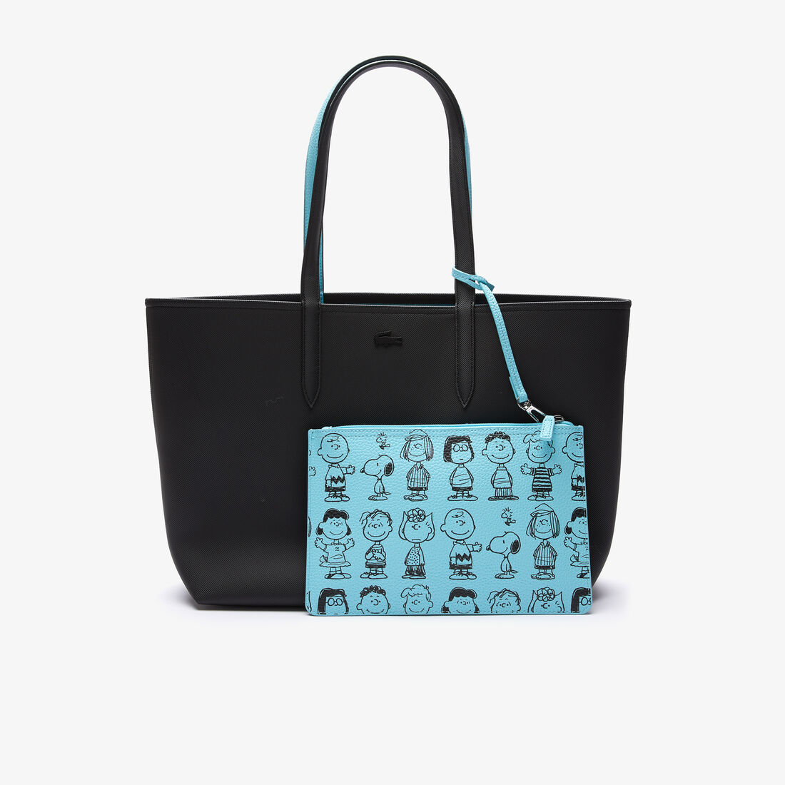 Women's Lacoste x Peanuts Zippered Print Pouch Large Shopper Bag Women's Lacoste x Peanuts Zippered Print Pouch Large Shopper Bag