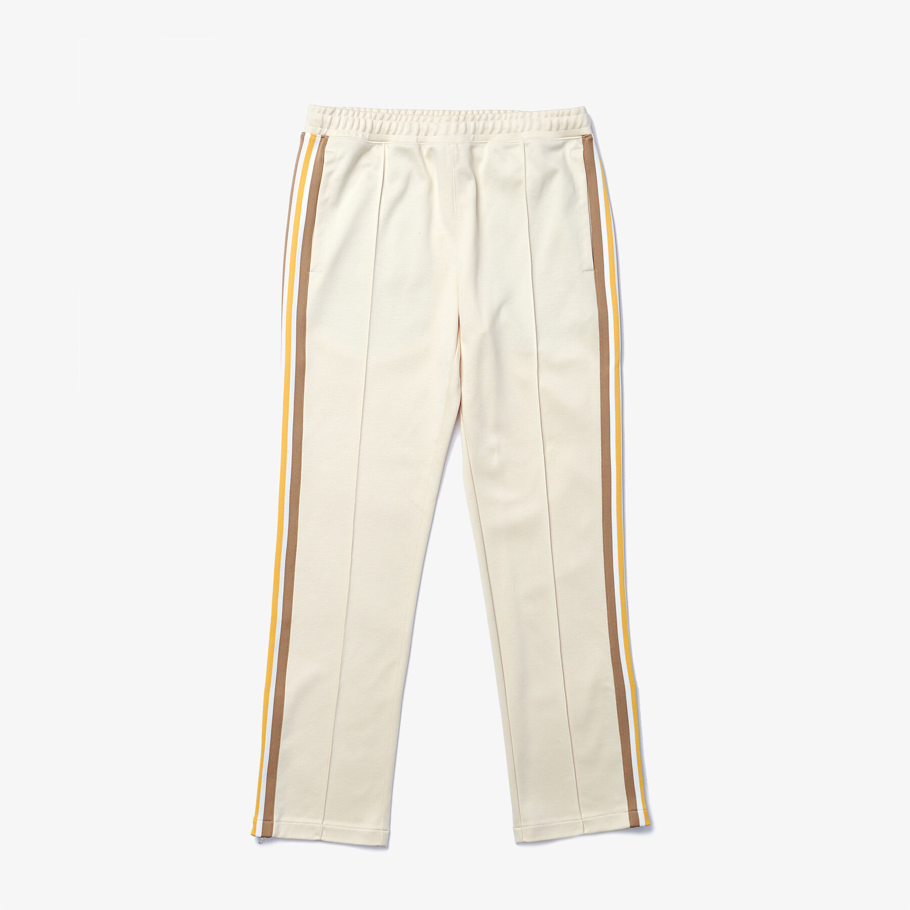 lacoste men s straight cut heritage contrast bands tracksuit pants