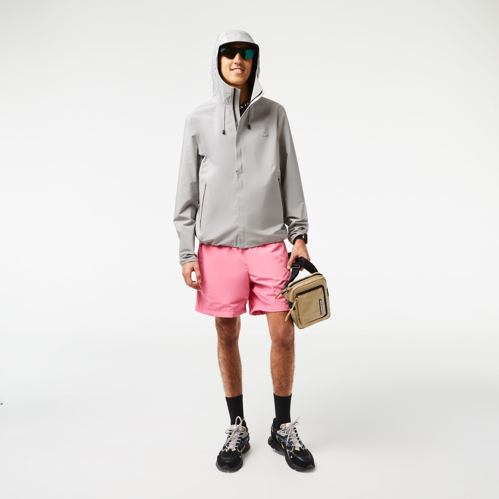 Men's Lacoste Waterproof Short Sportsuit Track Jacket Men's Lacoste Waterproof Short Sportsuit Track Jacket