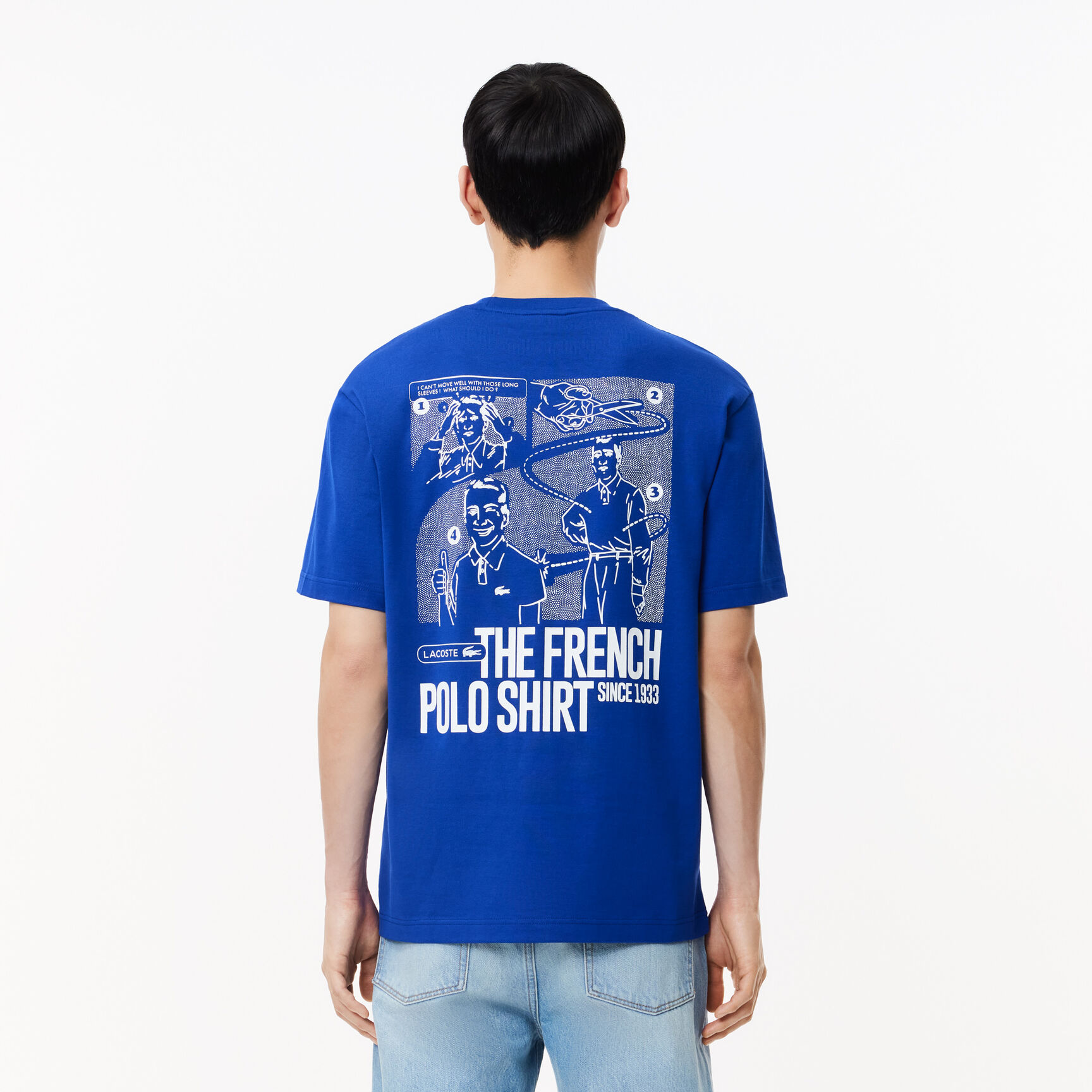 Heavy Cotton Jersey Back Print T-shirt