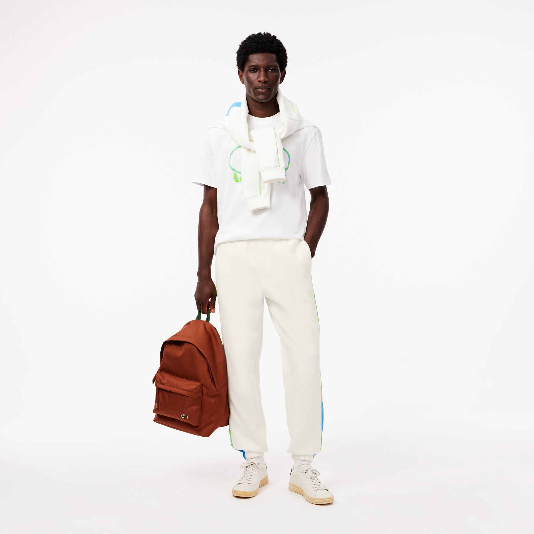 lacoste pique sweat pants