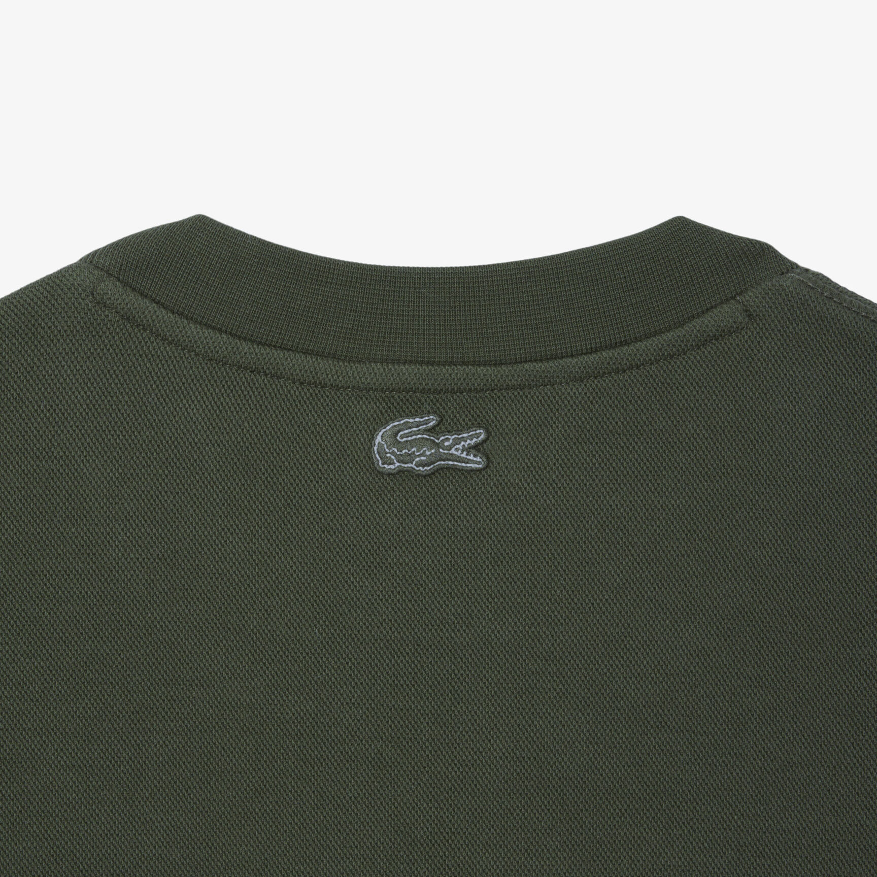 Embossed Logo Pique Sweatshirt