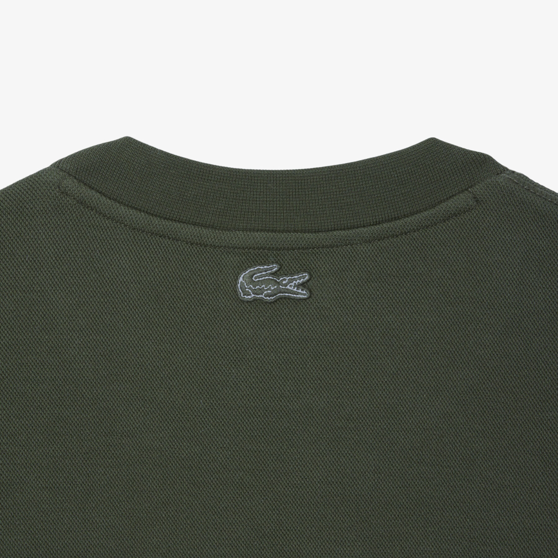 Embossed Logo Pique Sweatshirt