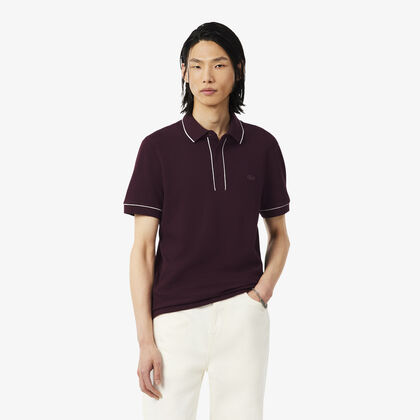 lacoste regular fit paris stretch pique polo shirt
