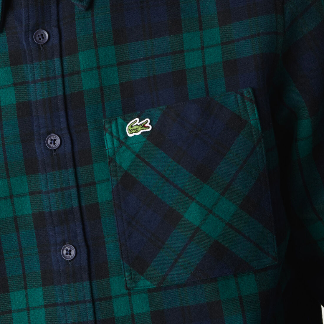 قميص رجالي بقصة عادية من الفلانيل السميك قميص رجالي بقصة عادية من الفلانيل السميك