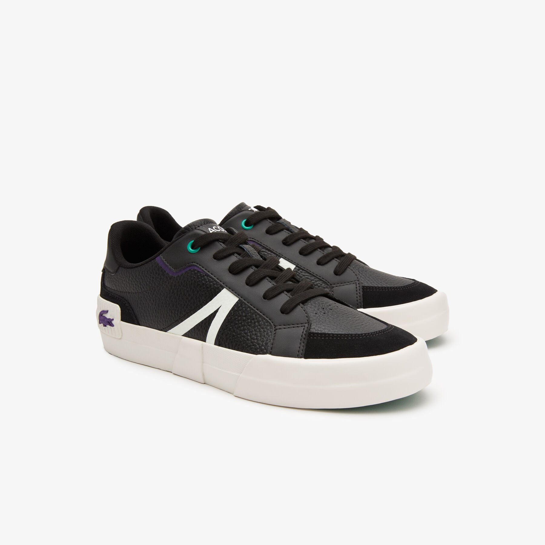 Men's Lacoste L004 Leather Colour-Pop Trainers men s lacoste l004 leather colour pop trainers