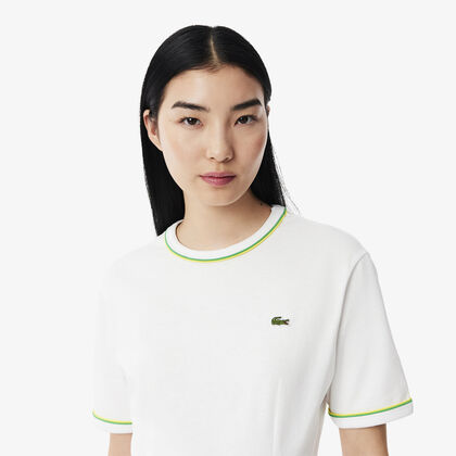 Trim Accent Jersey T-shirt Dress