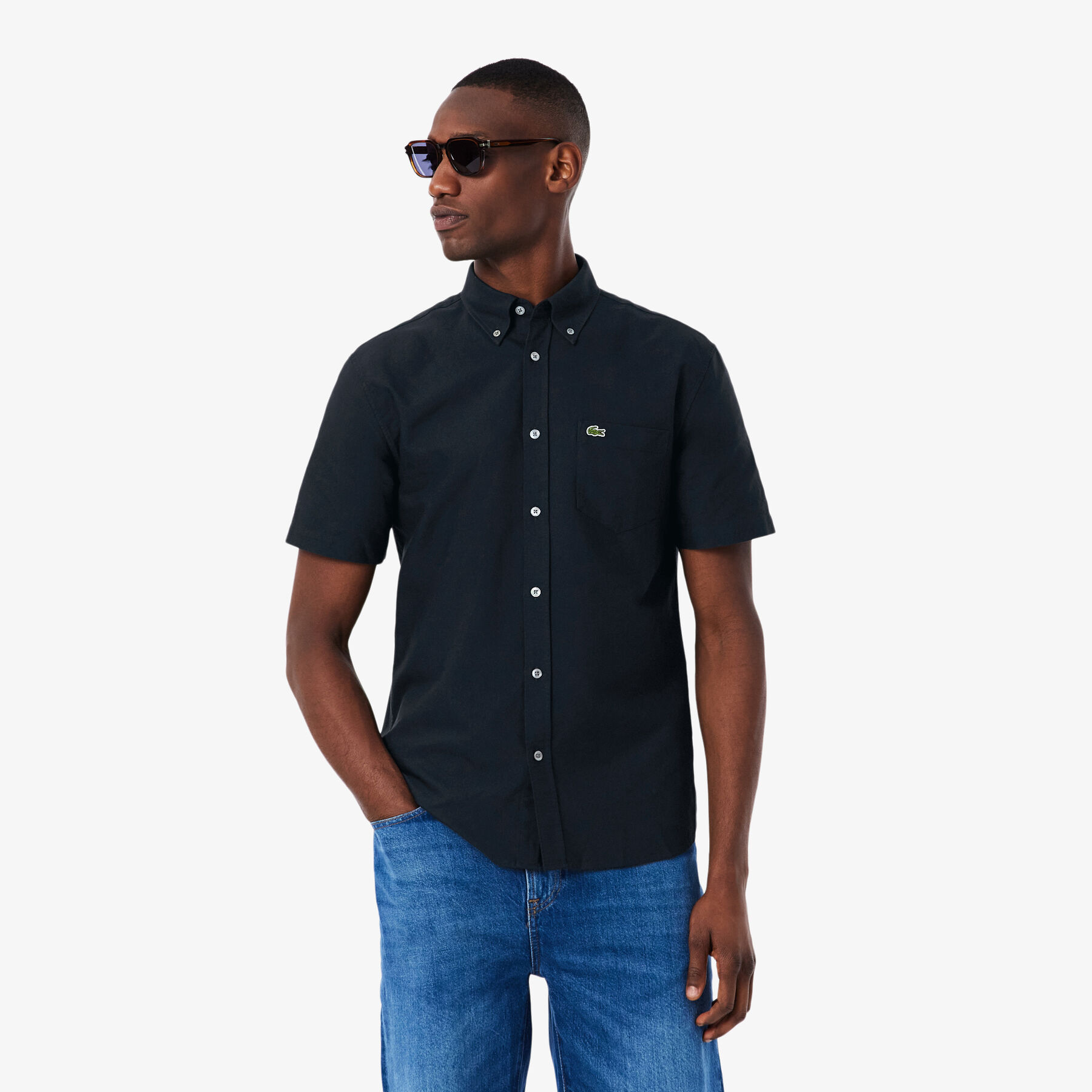 Regular Fit Short Sleeved Oxford Shirt