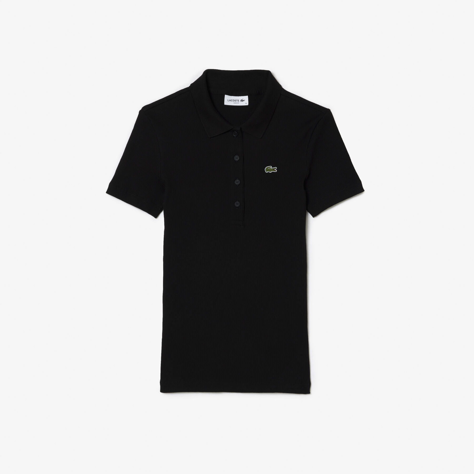 lacoste slim fit l 12 d ribbed cotton polo shirt