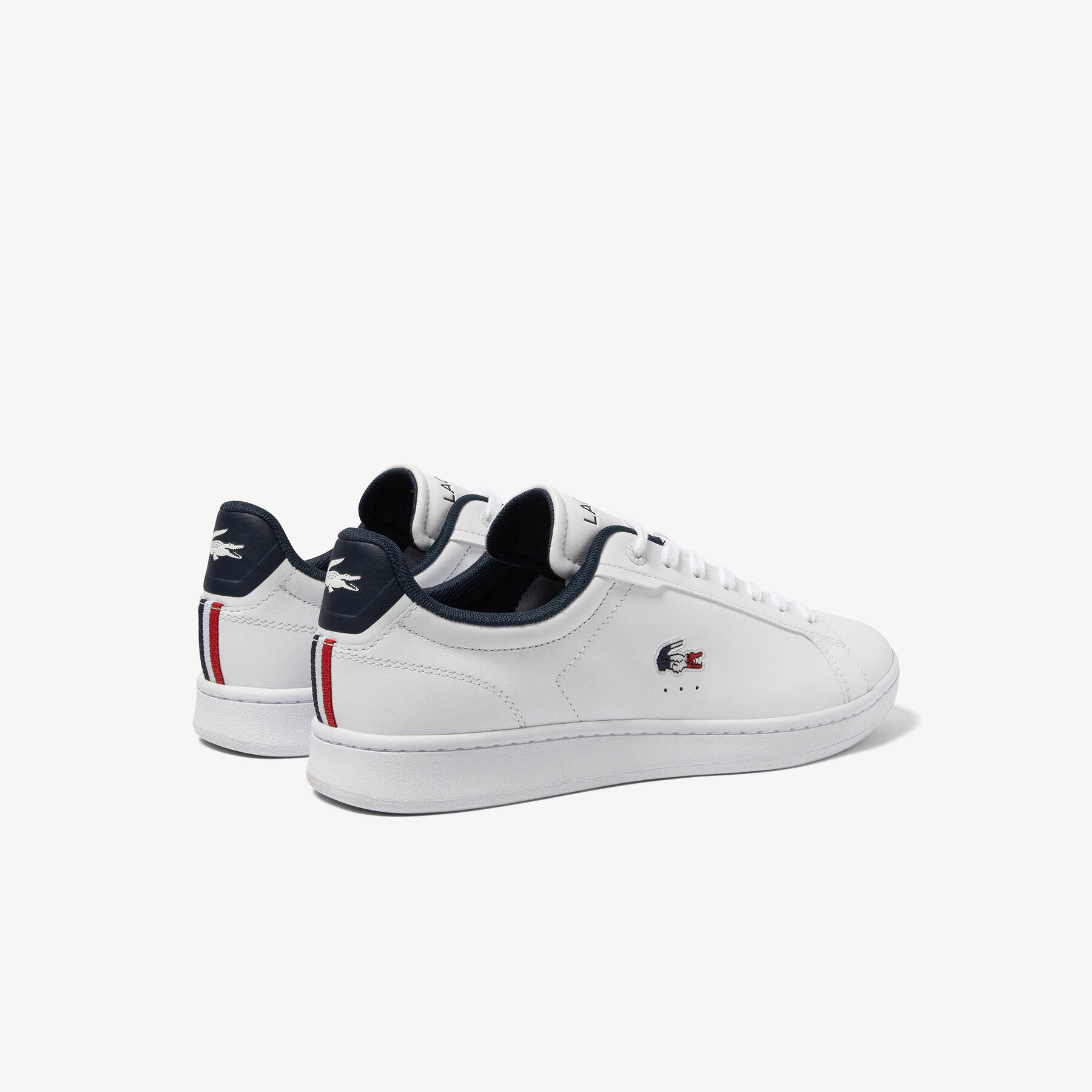 Men's Lacoste Carnaby Pro Leather Tricolour Trainers men s lacoste carnaby pro leather tricolour trainers