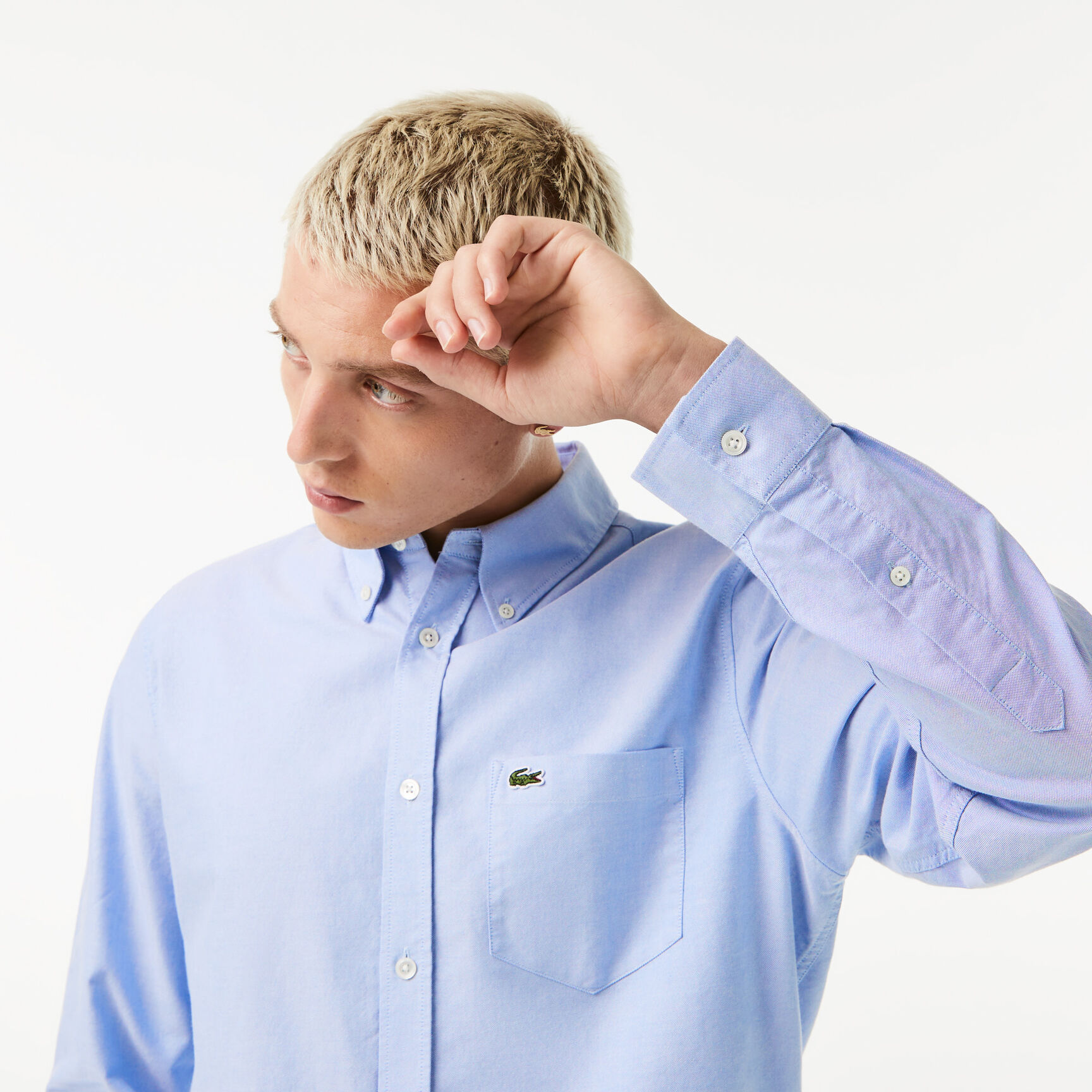 قميص قطن أكسفورد بقصة عادية للرجال