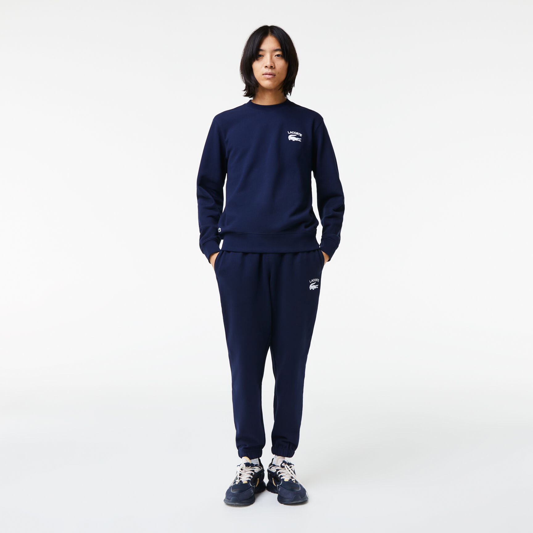 Men's Lacoste Inscription Crew Neck Sweatshirt Men's Lacoste Inscription Crew Neck Sweatshirt