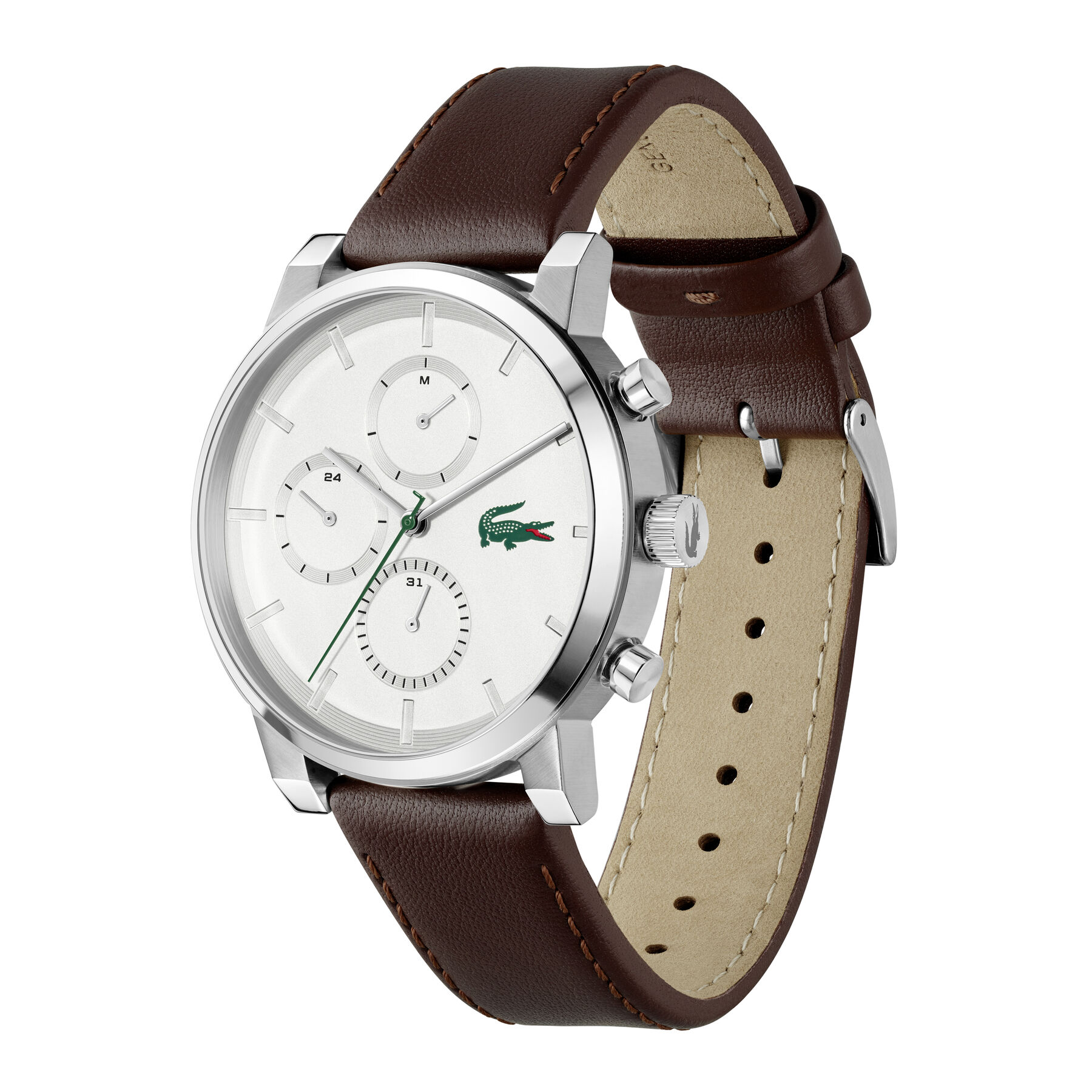 Brown Leather Strap Men's Watch