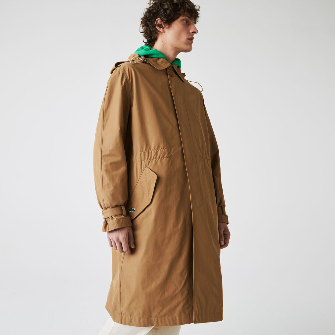 Unisex Solid Lightweight Canvas Trench Coat Unisex Solid Lightweight Canvas Trench Coat