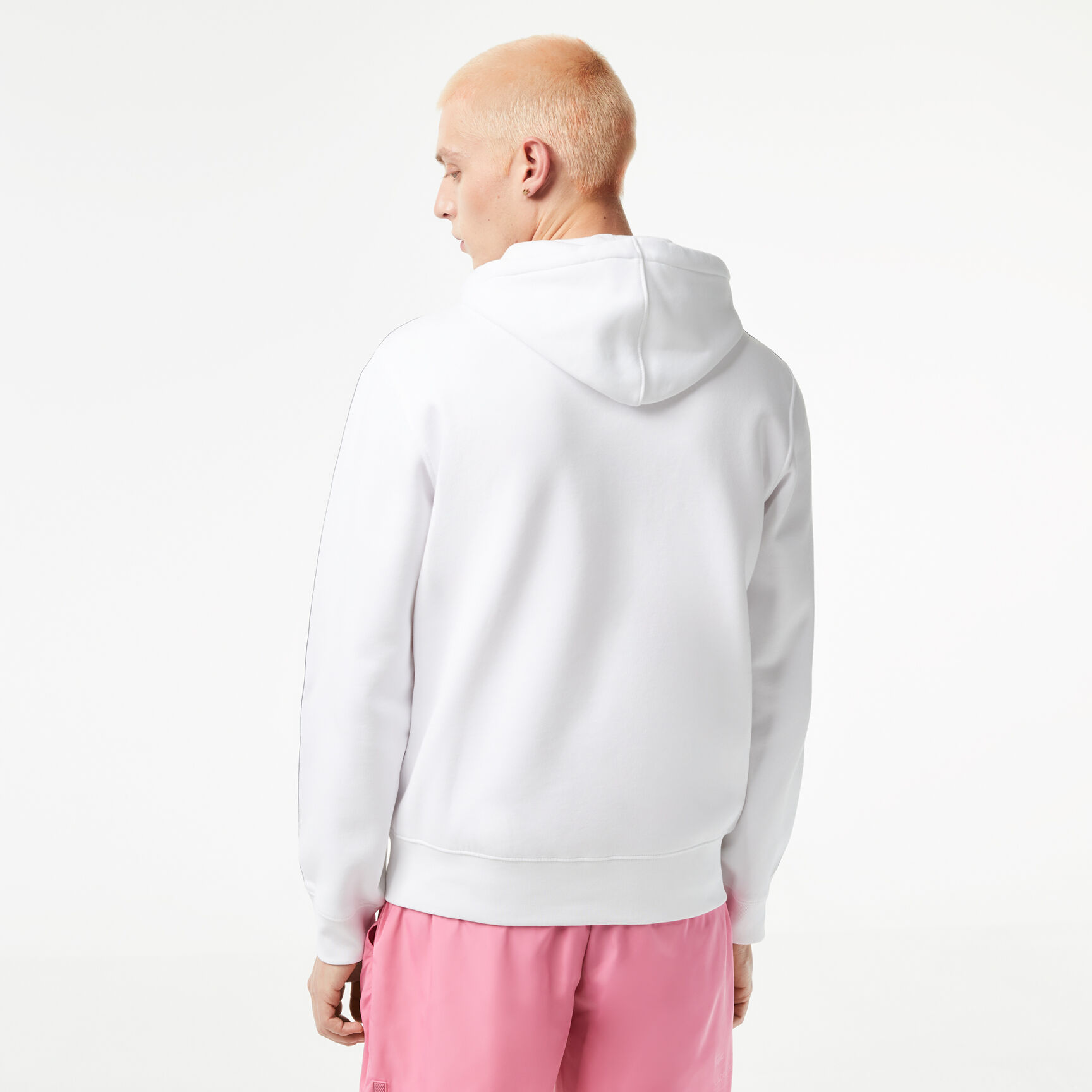 هودي بقصة كلاسيكية بسحّاب وأشرطة شعار الماركة للرجال هودي بقصة كلاسيكية بسحّاب وأشرطة شعار الماركة للرجال