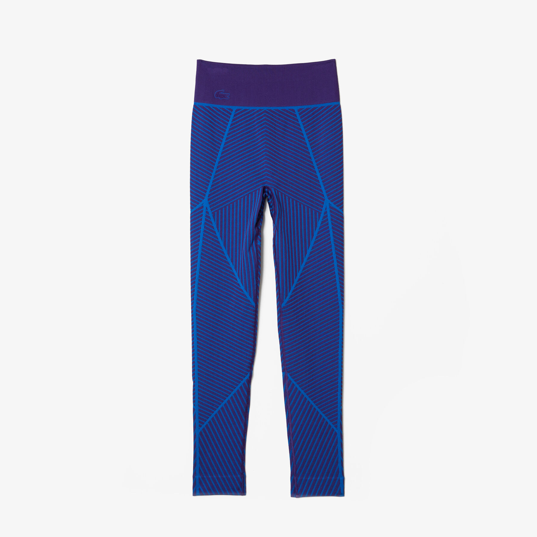 women s lacoste sport contrast striped seamless leggings